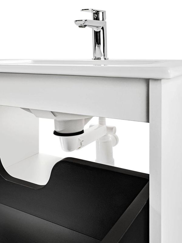 Umývadlový sifón, čierny, PRELOC 400