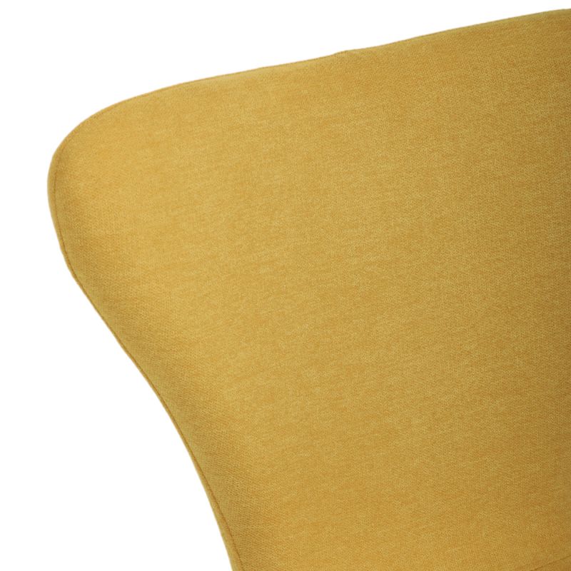 Jedálenská stolička, žltá, látka, CT-S8010 YEL2