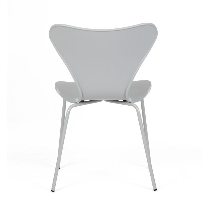 Jedálenská stolička, plast, sivá, CT-X7034 GREY