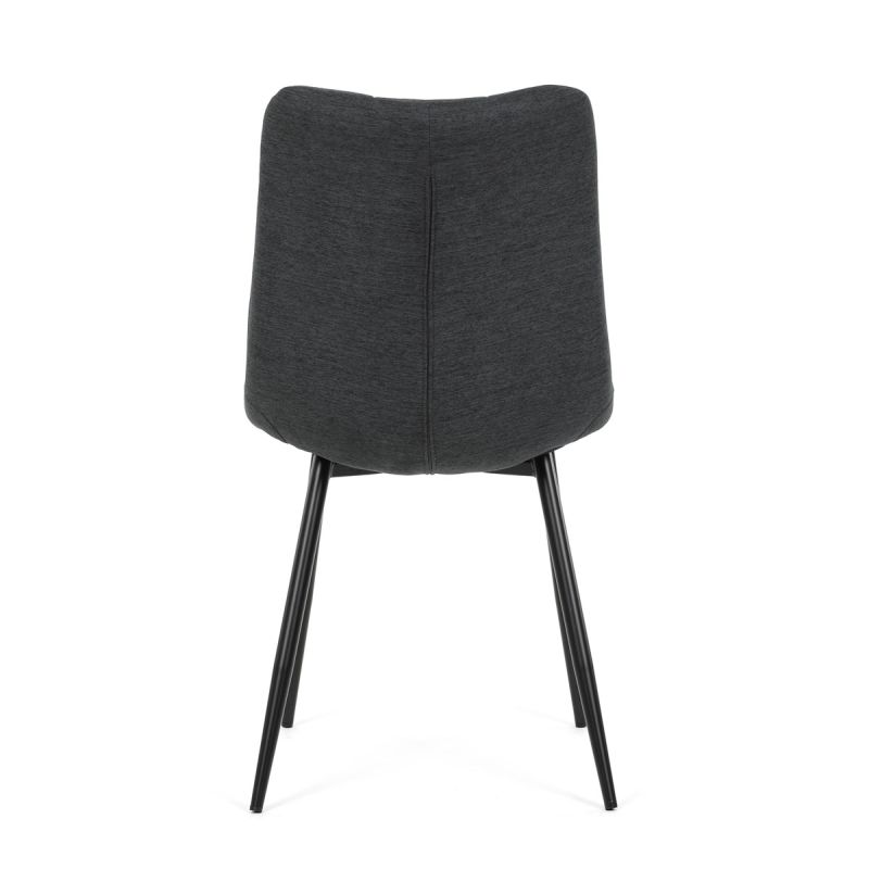 Jedálenská stolička, sivá, látka, DCL-193 GREY2