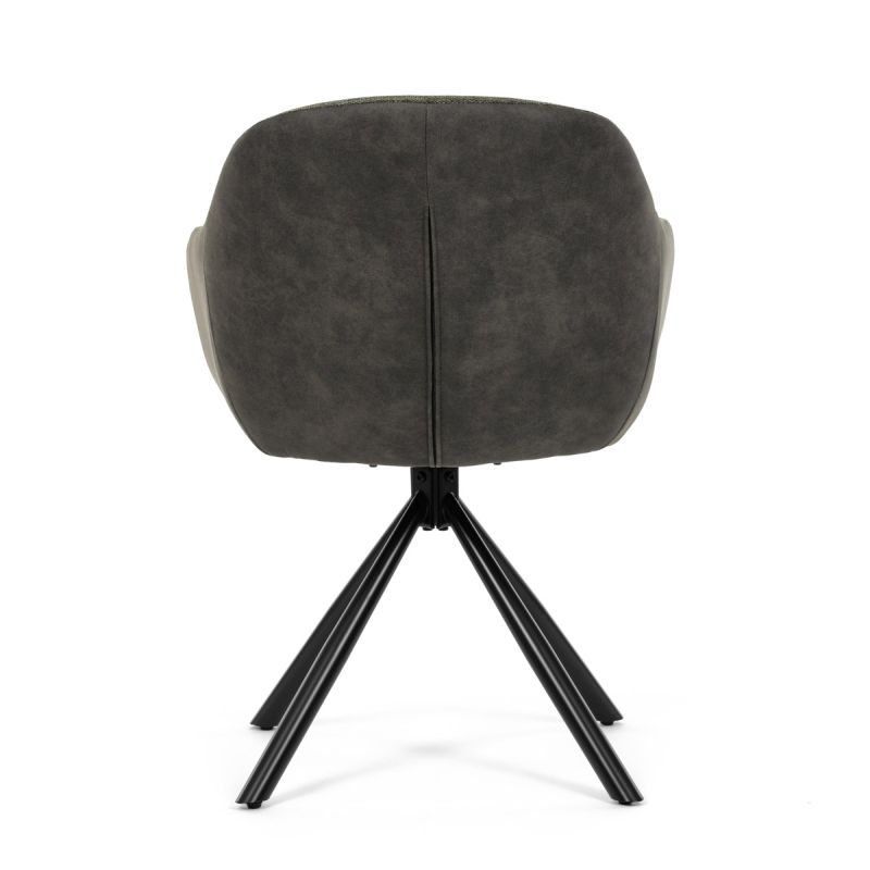 Jedálenská stolička, zelená, látka, DCH-Y1143 GRN2