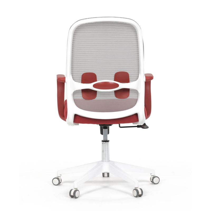 Kancelárska stolička, červená, látka, 120 kg, KA-S425 RED