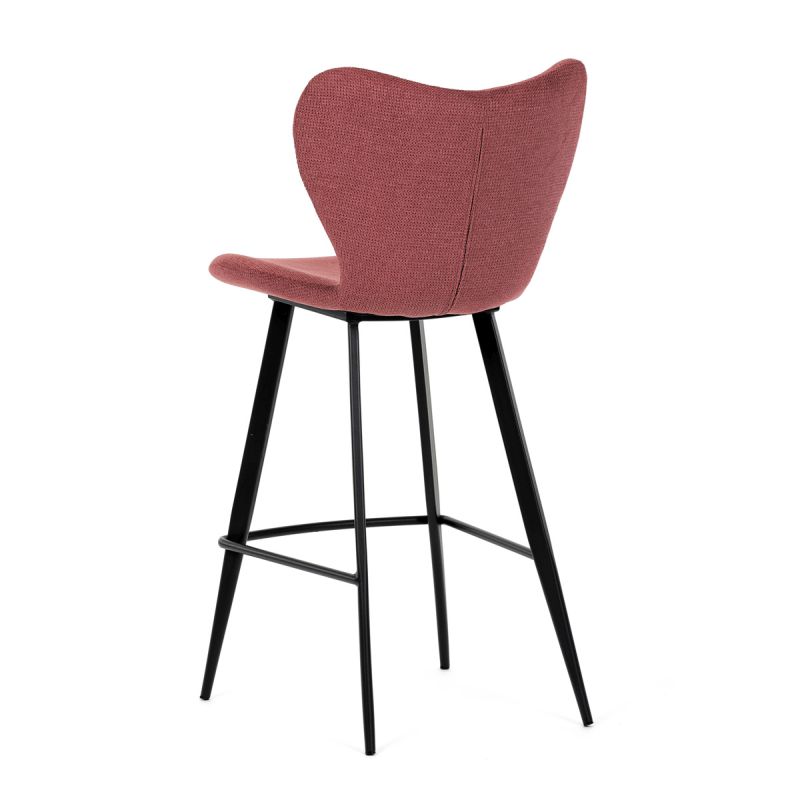 Barová stolička, červená látka, AUB-1068 RED2
