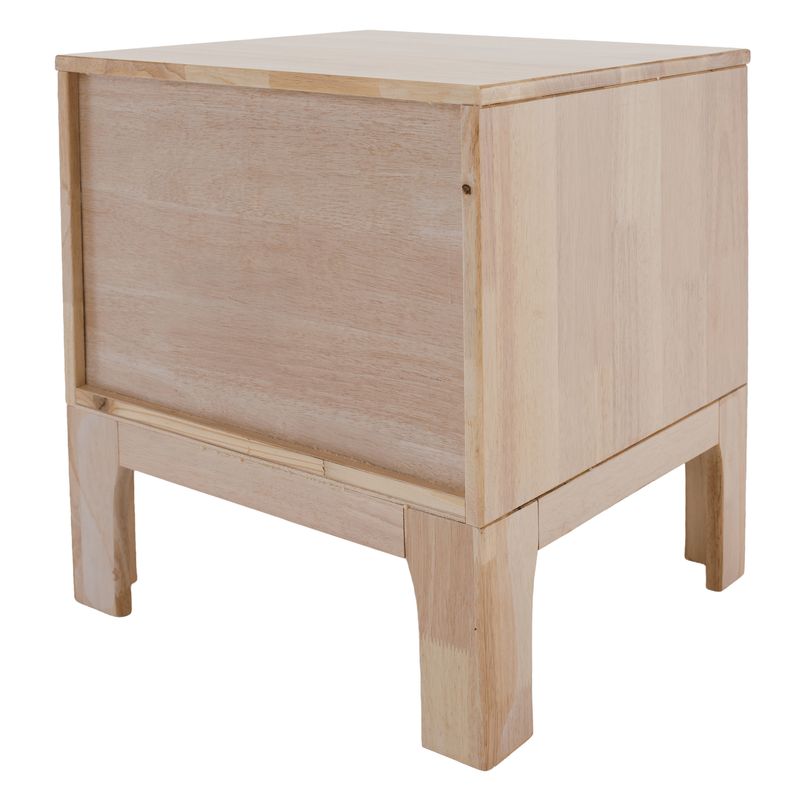 Nočný stolík, 40cm, masív, prírodný, FERB
