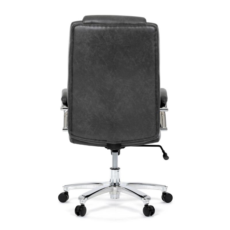 Kancelárske kreslo, sivá, ekokoža, 150 kg, KA-F1385 GREY