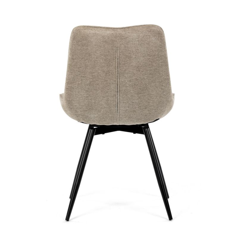 Jedálenská stolička, hnedá, látka, HC-T1130 CAP2