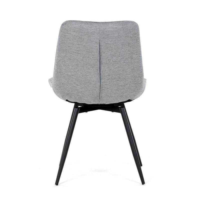 Jedálenská stolička, sivá, látka, HC-T1130 GREY2