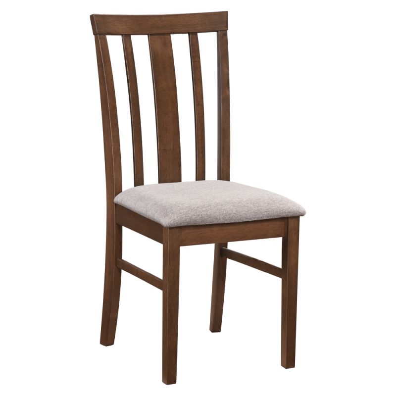 Jedálenský set 1+4, 110x70cm, MDF, orech, látka béžová, ROIS SET