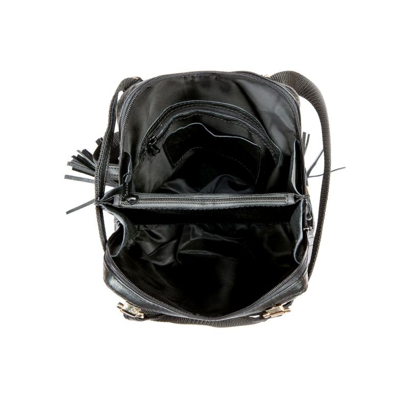 Luxusný kožený ruksak z pravej hovädzej kože č.8668 v khaki farbe