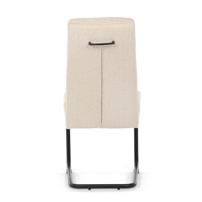 Jedálenská stolička, béžová, látka, DCL-P3107 CRM2