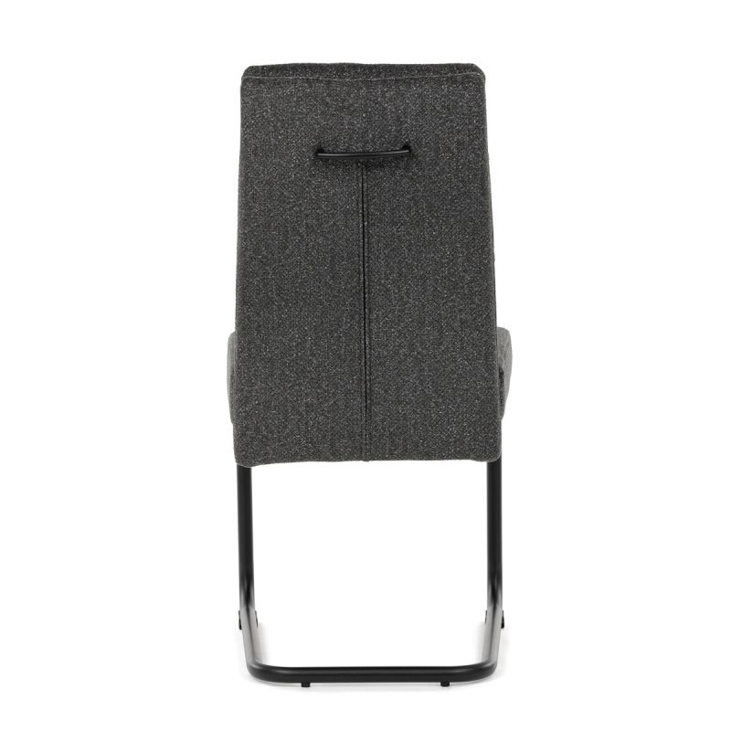 Jedálenská stolička, sivá, látka, DCL-P3107 GREY2