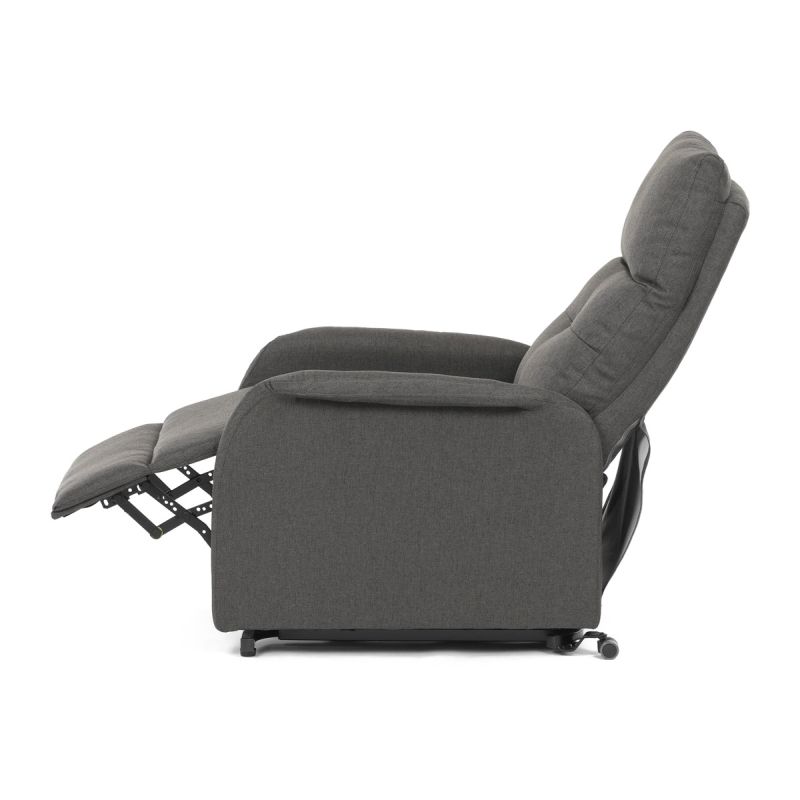 Elektrické polohovateľné kreslo sivé, TV-5482 GREY2