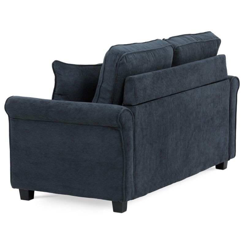 Rozkladacia pohovka, modrá látka, ASB-4170 BLUE2