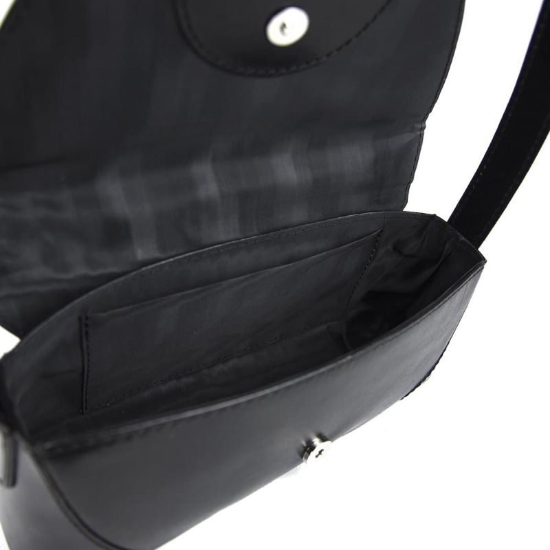 Kabelka z pravej kože v čiernej farbe