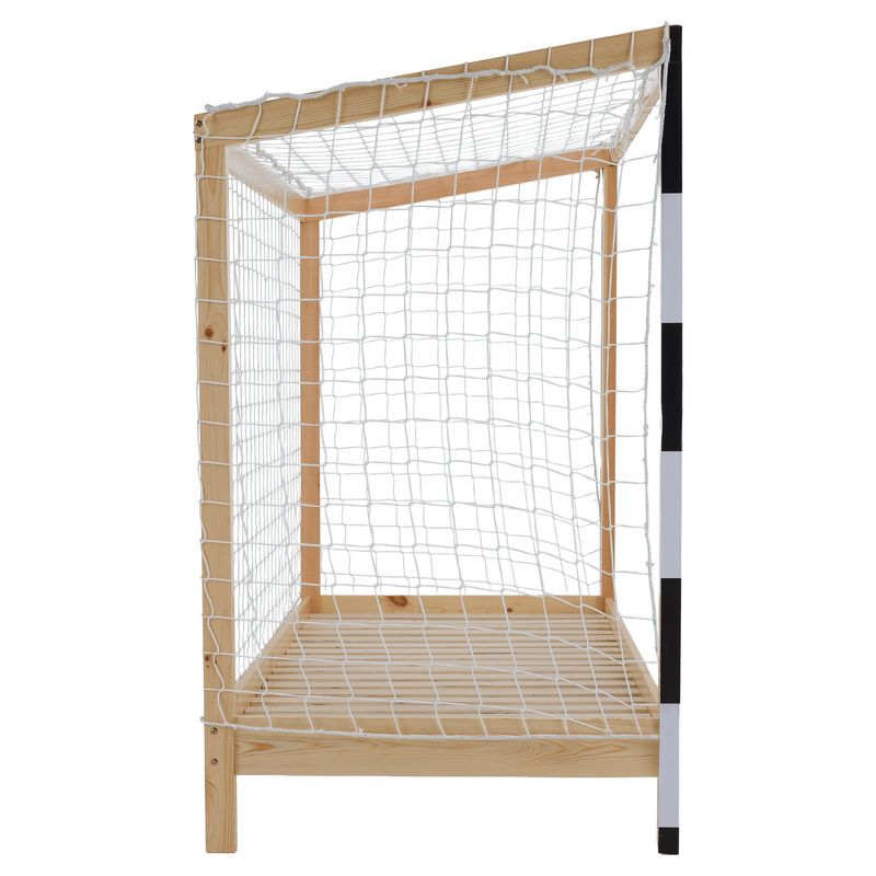 Montessori posteľ, 90x200, prírodná, biela, čierna, FUTAL