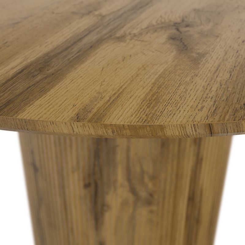 Jedálenský stôl, okrúhly 120cm, MDF, dub, MAHIR TYP 2