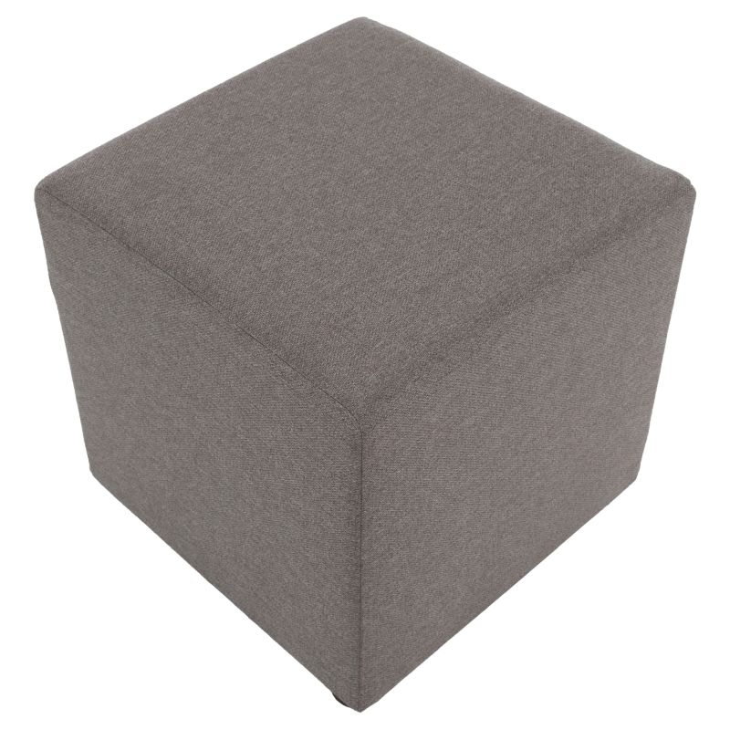 Taburet, 40cm, sivobéžová Taupe látka Twist, REGOR