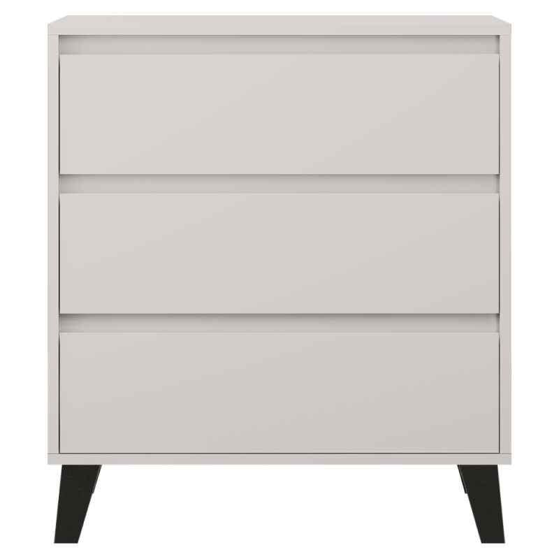 Komoda, 70cm, 3-zásuvková, kašmír, BOGAN 3S70