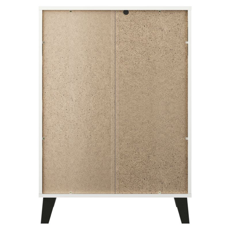 Komoda, 70cm, 4-zásuvková, biela, BOGAN NEW 4S70
