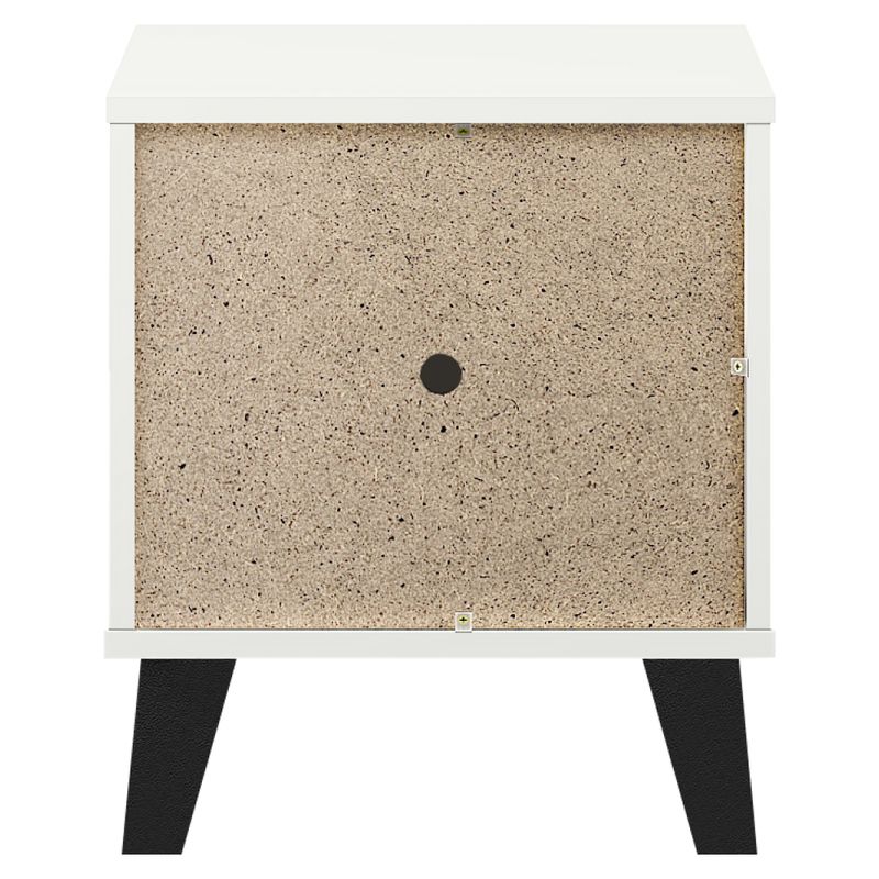 Nočný stolík, 40cm, biely, BOGAN 1S