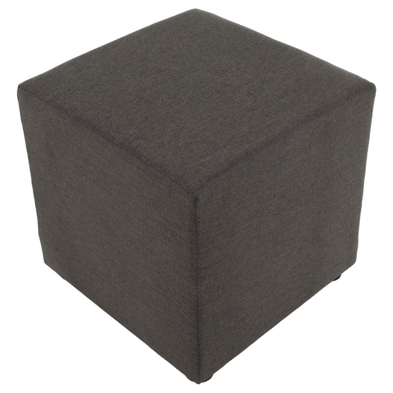 Taburet, 40cm, sivohnedá látka Twist, REGOR