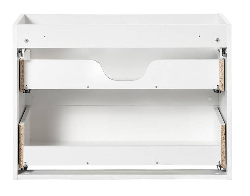 Skrinka pod umývadlo, 80cm, biela, NOVA WHITE 82-80-2S