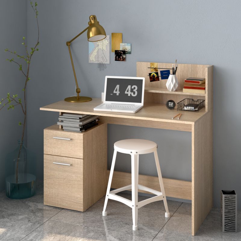 PC stôl, 121x55cm, dub sonoma, PLATON NEW