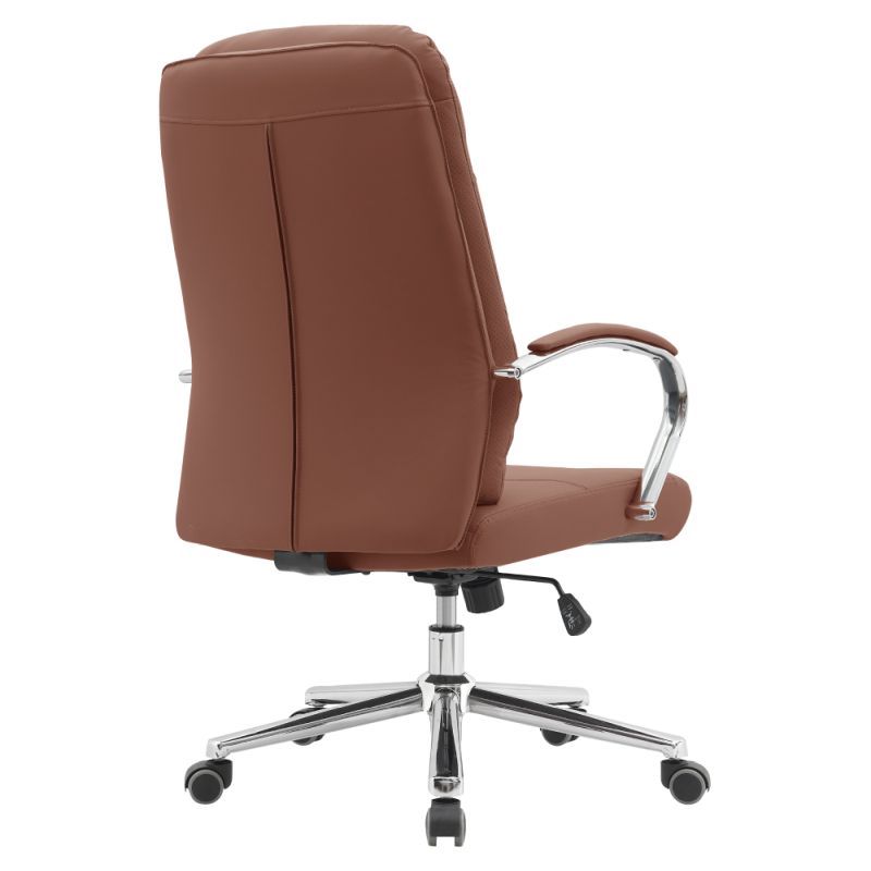 Kancelárske kreslo, hnedá camel ekokoža, ADMON