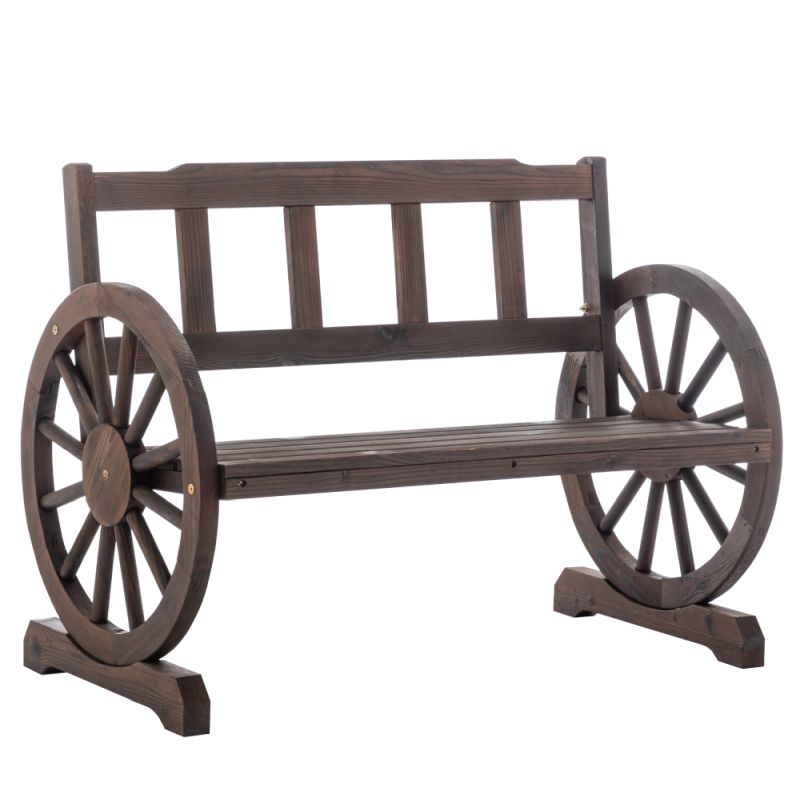 Záhradná lavička, 104 cm, masív, hnedý, SABA TYP 1