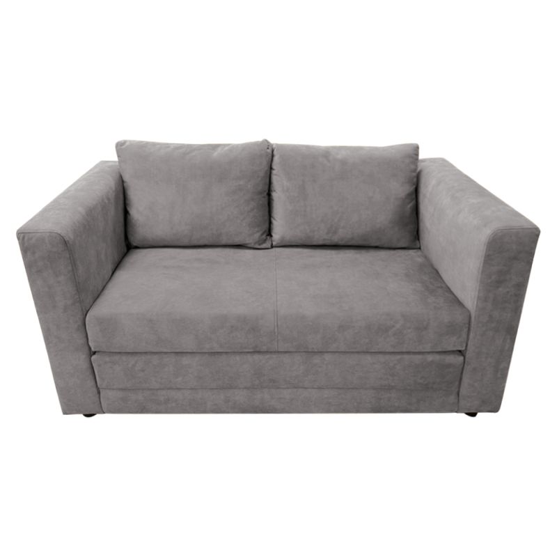 Rozkladacia pohovka, látka sivá, BEJA