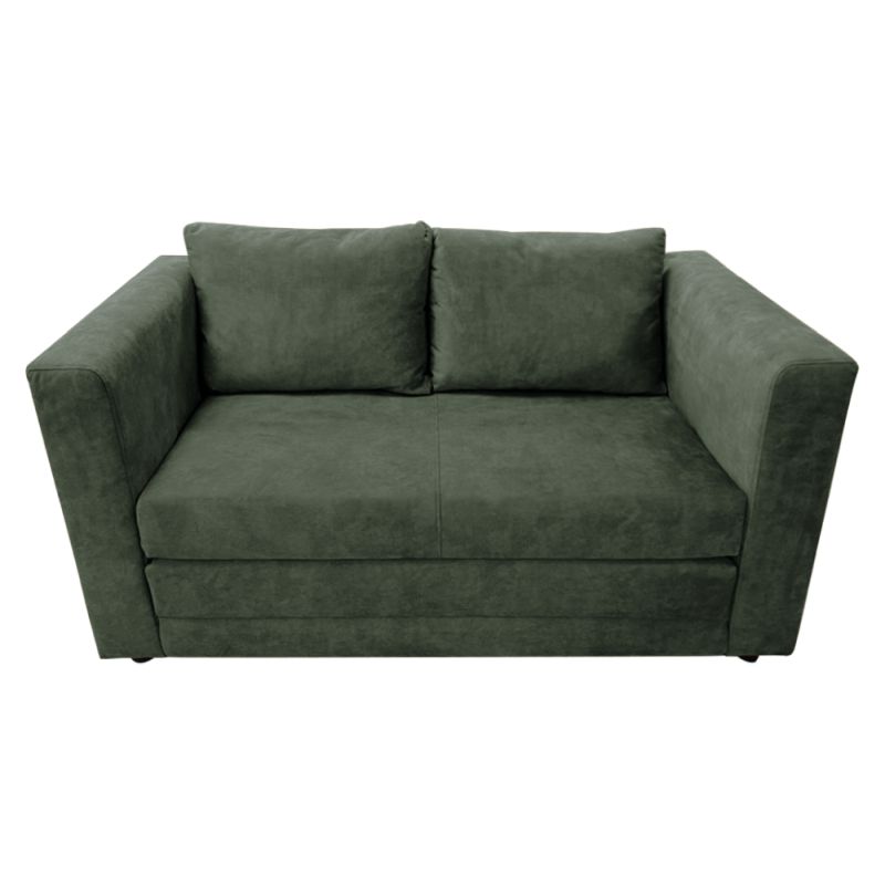 Rozkladacia pohovka, zelená látka, BEJA