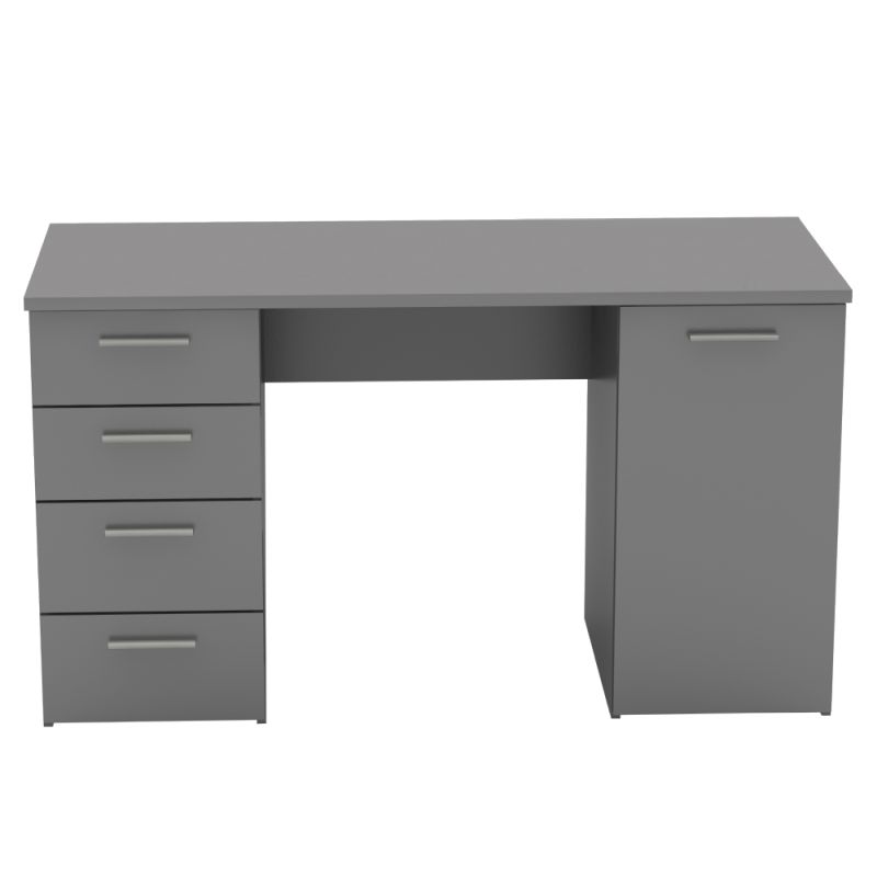 Písací stôl, 137x60cm, grafit, EUSTACH