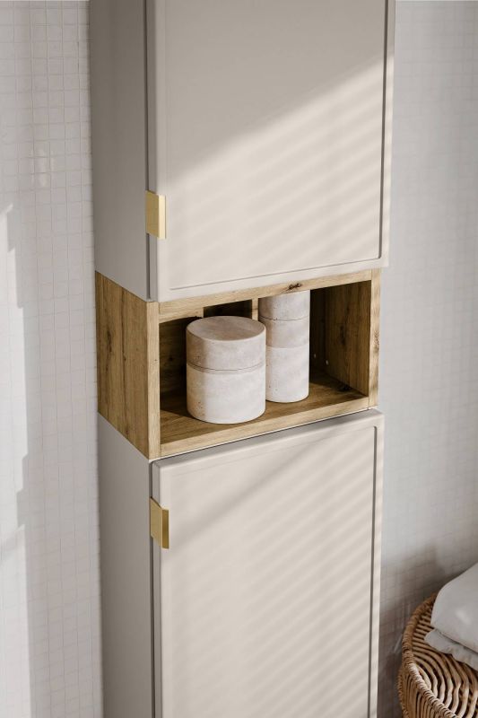 Skrinka do kúpeľne, 35cm, cashmere mat, BELLA 83-35-1D