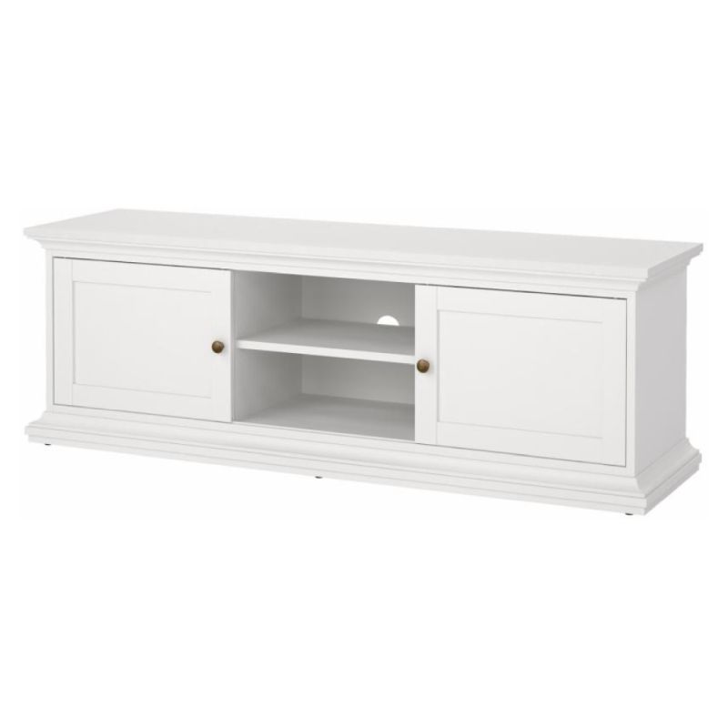 TV stolík, 149cm, biely, PARIS 77810