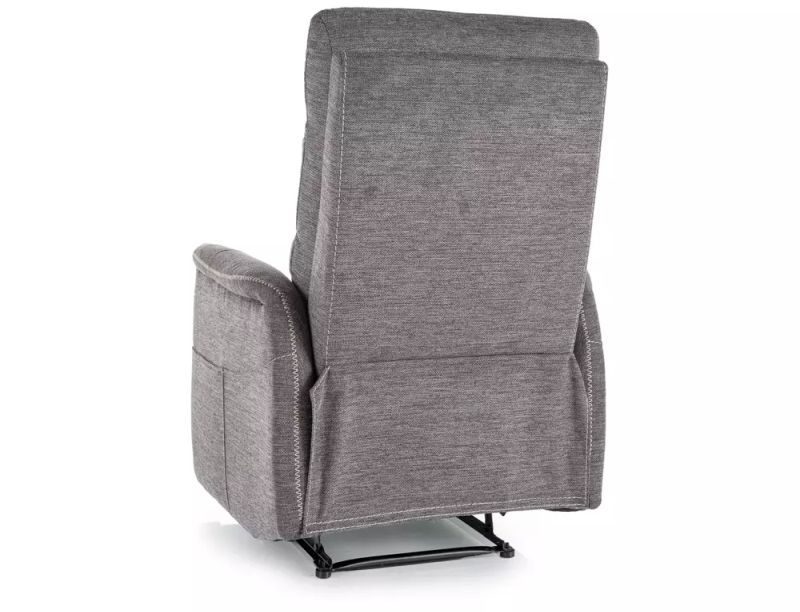 Masážne relaxačné kreslo, tmavosivá látka, Signal, SOLON BREGO M