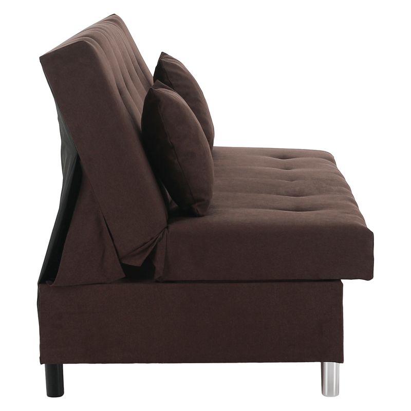 Rozkladacia pohovka, látka hnedá, ALADA