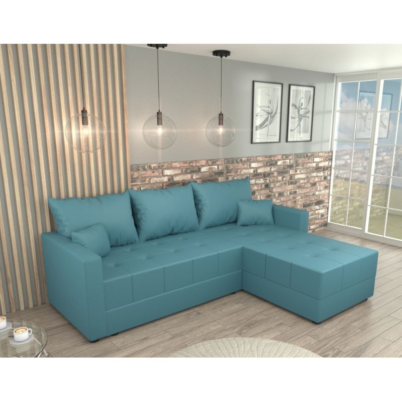 Univerzálna sedacia súprava, látka petrolejová, DUAN ROH