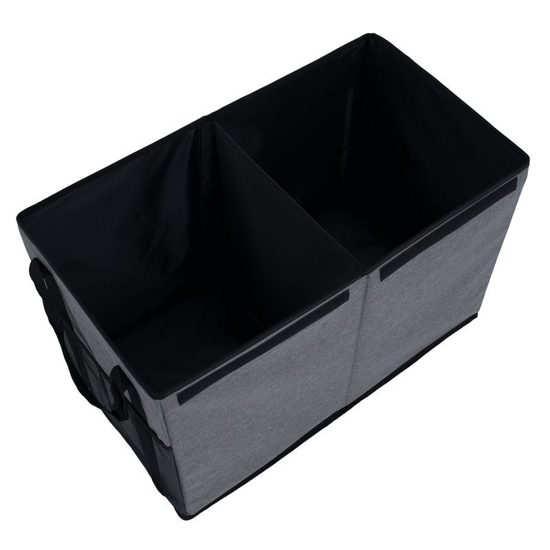 Skladací úložný box, 60cm, sivý, čierny, DETER