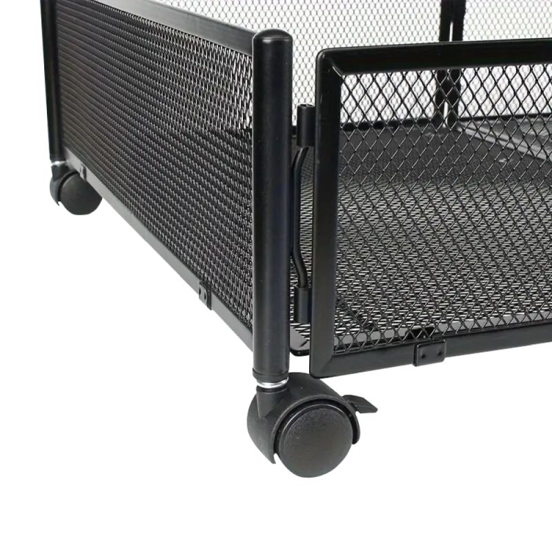 Organizér pod posteľ, 60cm, s kolieskami, čierny, TOMKO TYP 1