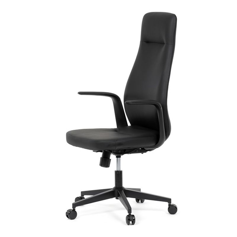 Kancelárske kreslo, čierna, ekokoža, 120 kg, KA-T8325 BK