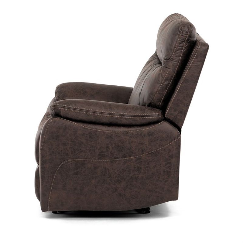 Polohovacie kreslo, vintage, látka, hnedá, 150 kg, TV-4092 BR3