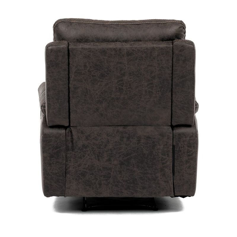 Luxusné polohovacie kreslo, TV-4092 COF3, s manuálnym ovládaním, poťah coffee látka