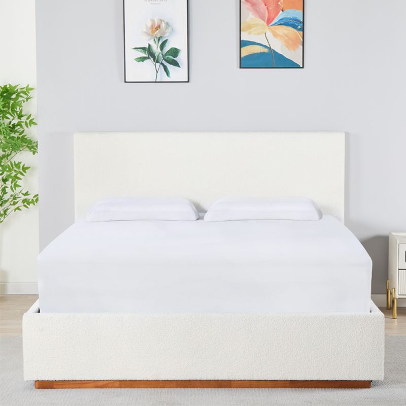 Manželská posteľ, 180x200, s roštom, biela, NUVOLA