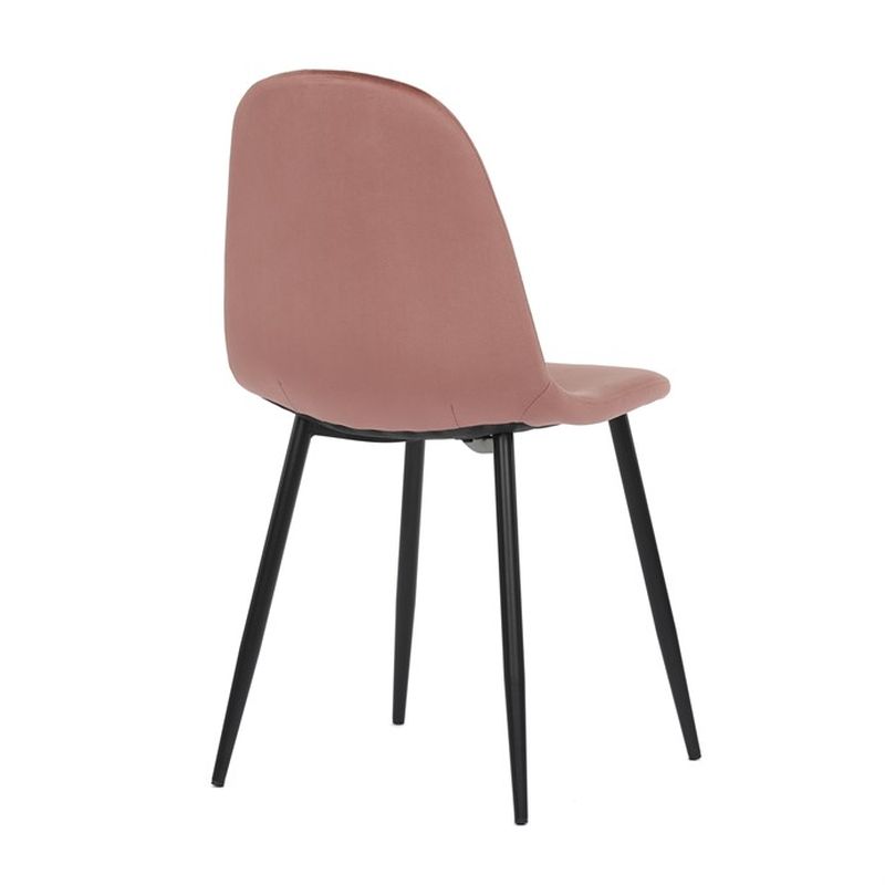 Jedálenská stolička, ružová, zamatová látka, CT-971 PINK4