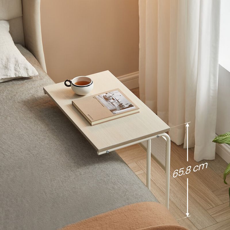 Odkladací stolík, 55x32cm, bielený dub, AKF-E1012 CRM