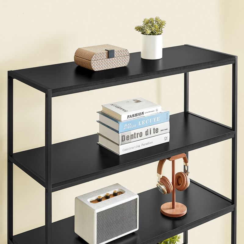 Regál, 100cm, čierny, AUR-E1121 BK