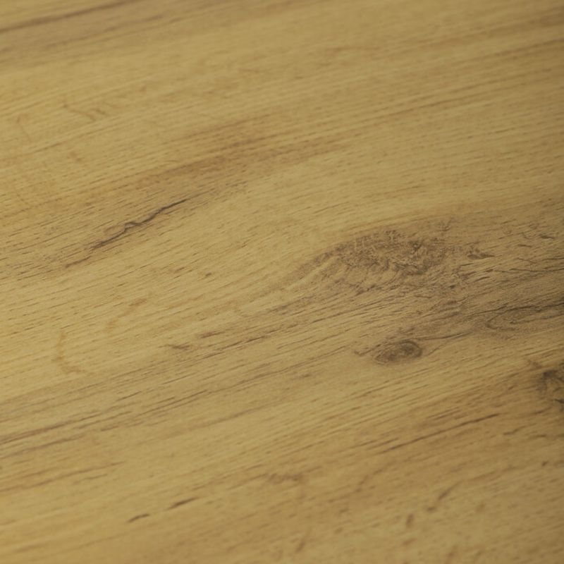 Jedálenský stôl, okrúhly, 100cm, lamino, kov, dub, HT-R5010 OAK