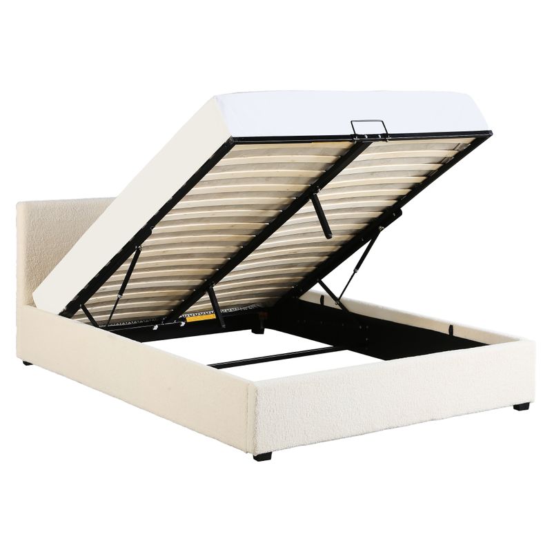 Manželská posteľ, 180x200, s roštom, biela, LUNELA