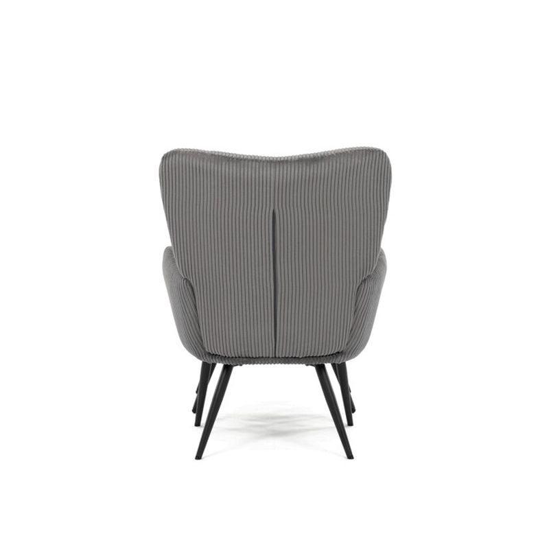 Relaxačné kreslo, sivá, menšestrová, látka, AK-L7285 GREY6