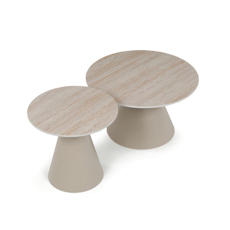 Sada dvoch konferenčných stolov, 70x70cm, CT-F4118 TRV